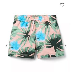 Janie and Jack 3T Tropical Print Swim Shorts